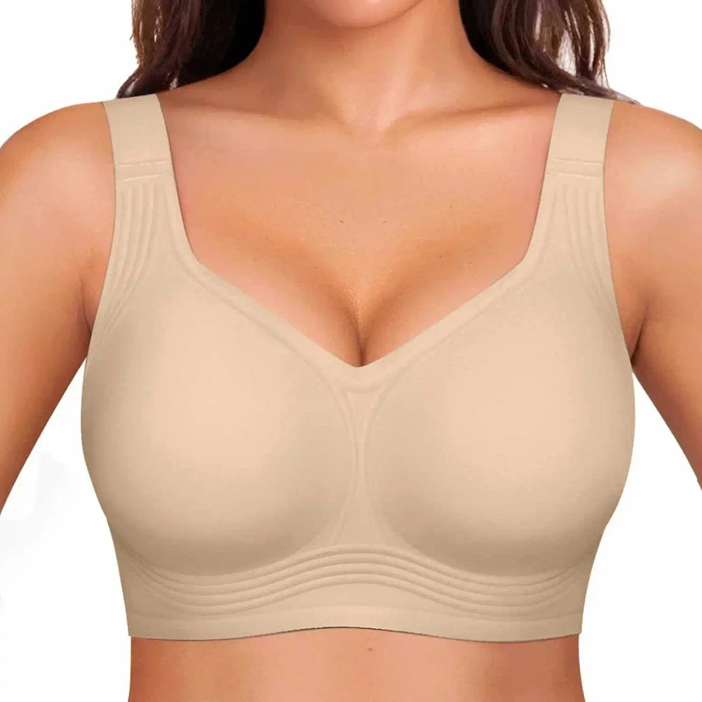 Tired of uncomfortable underwire bras? The ComfortCurve Jelly Bra provides all-day support, lift, and smoothing without digging into your skin.