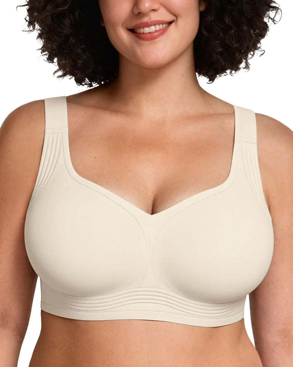 Tired of uncomfortable underwire bras? The ComfortCurve Jelly Bra provides all-day support, lift, and smoothing without digging into your skin.